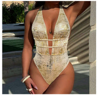 Womens Cutout Figure-Flattering Sexy One-Piece Swimsuit