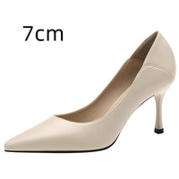 Spring New Women's Stiletto Pointed Toe French High Heels