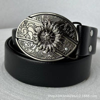 Smooth Buckle For Self-defense Trendy Punk-style Belt Buckle With A Distinctive Look