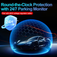 4K HD Dual-camera Front-and-rear Recording Car DVR With Phone Connectivity