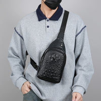 New Mens Fashionable Chest Bag Business Commute Crossbody Style