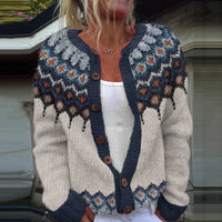 3D Digital Printing Cardigan Knitted Coat