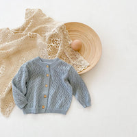 New Sweet Rhombus Hollow Long Sleeve Small Jacket