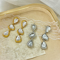European And American Long Pearl Earrings Women's Niche Normcore Bag