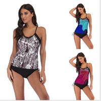 Split Swimsuit Sexy Slim Pattern Printed Triangle