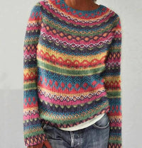 Hot Sale Round Neck Loose And Stylish Long Sleeves Sweater