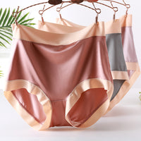 High Waist Satin Plus Size Underwear