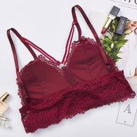 Lace Edge Beautiful Back Wrapped Chest Tube Top Bottoming Vest Underwired Tube Top
