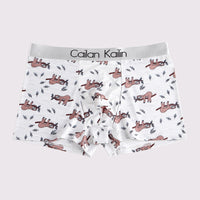 Men's Ice Silk Printed Loose And Cute Cartoon Underwear