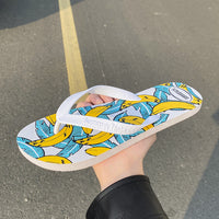 Men's Outerwear Printed Non-slip Wear-resistant Soft Bottom Slippers