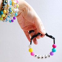 Pet Beaded Name Collar With Bracelet Set Custom Dog Collar With Beads DIY Name Dog Letter Necklace Dog Pearl Beaded Collar