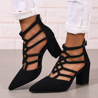 Fashion High Heel Professional Pointed-toe Hollowed High Heel Sandals