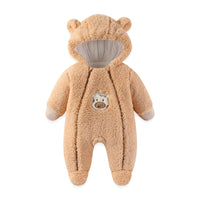 Winter Clothes Thickened Cotton Baby Clothes Infant Autumn And Winter Set