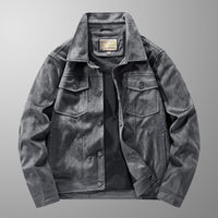 Fashion Personality Men's Thin Suede Jacket