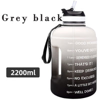 QuiFit 3.78L 2.2L 1.3L 128oz Gallon Water Bottle With Straw