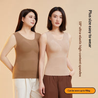 Merino Wool-Filled Seamless Fleece-Lined Thickened Thermal Padded Vest