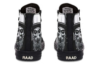 Printed Couple High Top Canvas Shoes