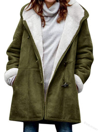 New Coat With Cashmere Fur Collar Pockets Women's