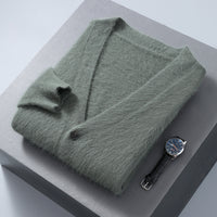 Men's V-neck Button Cardigan Knitted Long Sleeve