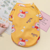 Dog Plus Fleece Warm Clothes Printed Pullover Sweater