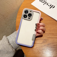 Contrast Color Silicone Frame Mobile Phone Case