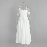 Fitted-waist Bubble Cotton Womens Skirt