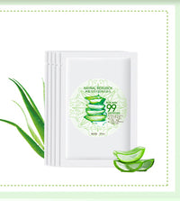 Aloe replenishment mask, stay up late, moisturize and repair pox and print.
