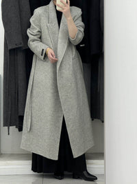 Women's Shoulder Width Loose Double-sided Wool Overcoat
