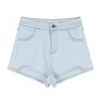 Irregular Jeans Women's Ins Trendy Elastic Thin Hot Pants