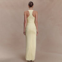 Womens Fashionable Sexy Off-Shoulder Waist-Cinching Dress