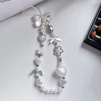 Pendant Short Beaded Chain Phone Case Lanyard