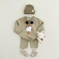 Two-piece Suit Boys And Girls Long Sleeve Trousers Suit Sportswear Autumn And Winter