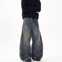 Loose Straight Washed Pants For Men And Women