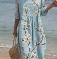 Casual Printed Temperament Long Skirt Girl