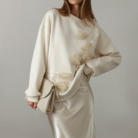 Stylish And Minimalist Long Sleeve Hoodie For Women