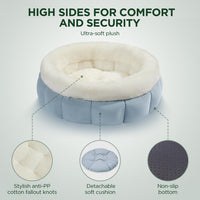 Donut Dog Beds For Small Dogs - Round Cat Beds For Indoor Cats Washable Pet Bed For Puppy And Kitten With Anti-Slip Bottom