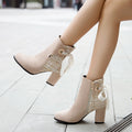 Versatile Short Boots Large Women's Shoes