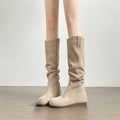 Creeper Knight Flat-Heel Cowboy Boots