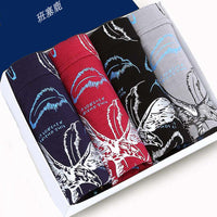 Men's Modal Underwear Cotton Boxer Shorts Youth Personality Breathable