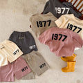Children's Cotton Suit Summer New Boys And Girls Printed Short-sleeved T-shirt Baby Shorts Two-piece Set