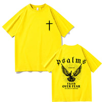 Jesus Faith Over Fear Christian Peace Dove Graphic T-Shirt