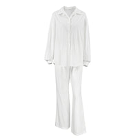Pure Cotton Autumn Winter Long-Sleeve Shirt Set