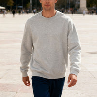 Round Neck Solid Color Loose Oversized Casual Top For Men