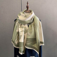 Cape Printing Pattern Tassel Air-conditioned Room Cape Blanket Autumn And Winter