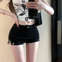 Spicy Girl Denim Shorts American-style Low-rise