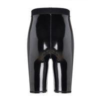 Black High Waist Glossy Women's Yoga Workout Pants