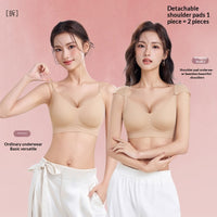 Seamless Invisible Tank-style Bra With A Straight-shoulder Design