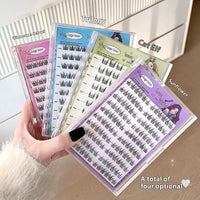 Natural Glue-free False Eyelashes With Clear Roots
