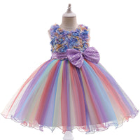 New Bowknot Children's Princess Dress Mesh