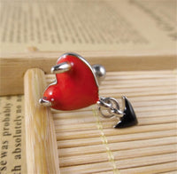 Love Wings Navel Ring Reverse Upside Down